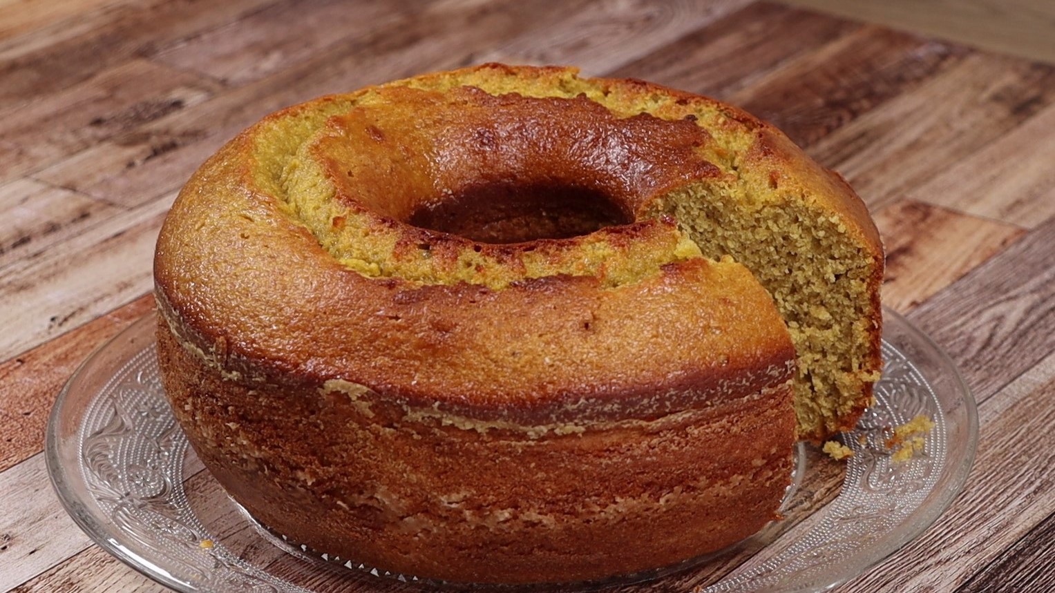 Bolo de cenoura com banana