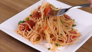 espaguete receita rápida