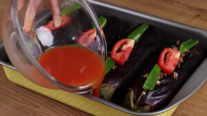 beringela assada receita