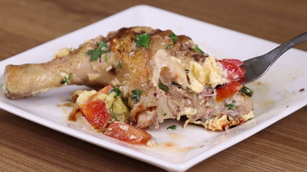 frango com tomate receita