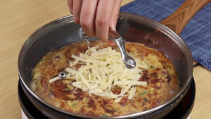 torta de cebola e batatas