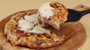 torta de cebola e batatas