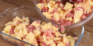 Bacon com batata e cebola receita de bacon fácil