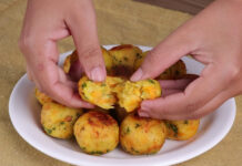 Bolinhos de batatas e cenoura