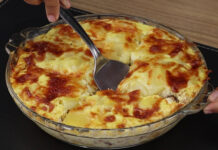 Jantar delicioso com atum e batata