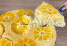 Bolo fácil de tangerina feito na frigideira