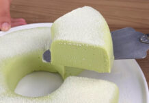 Pudim de abacate com leite em pó