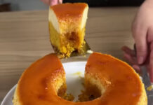 Bolo de cenoura para lanche e café da manhã