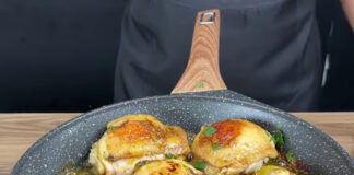 Frango frito com cebola