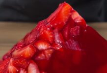 Como Fazer Sobremesa de Melancia e Morango com Gelatina