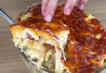 Batata Gratinada ao Forno com Calabresa