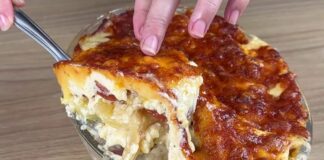 Batata Gratinada ao Forno com Calabresa