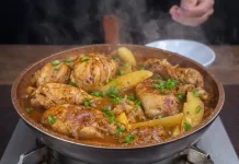 Frango com Batatas na Frigideira