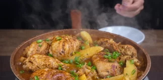 Pfannenhähnchen mit Kartoffeln