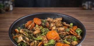 Hähnchen mit Brokkoli nach asiatischer Art