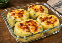 Batatas recheadas com frango ao forno estilo da vovó