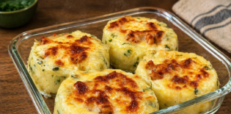 Batatas recheadas com frango ao forno estilo da vovó