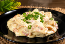 Frango Cremoso com Batata, Bacon, Presunto e Queijo