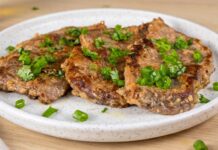 Bife Empanado na Farinha com Leite