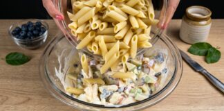 Cold Pasta Salad with Fruit