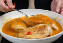 Frango Frito ao Molho de Cenoura