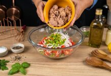 Salada de Atum com Abacate e Pepino