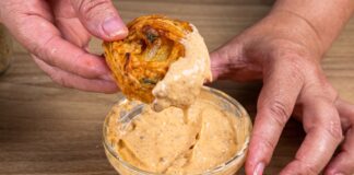 Onion and Egg Fritters with Mayonnaise Sauce